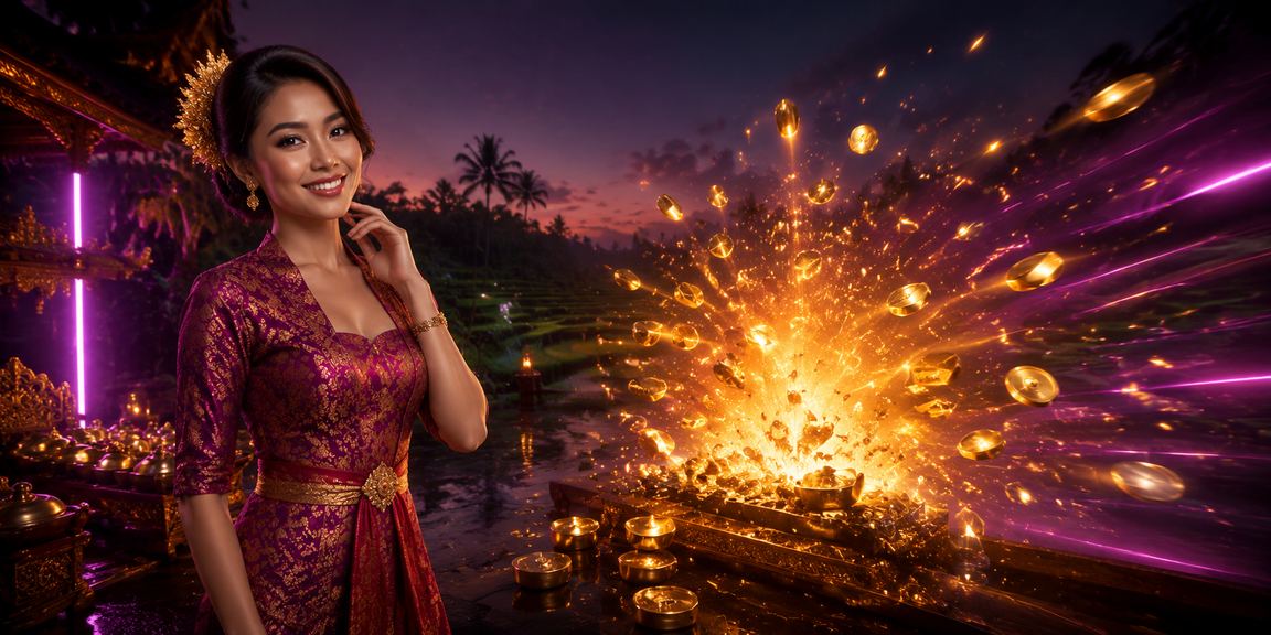 Suasana neon casino dengan taruhan yang hidup